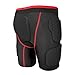 Topeter Hip Butt Protector Gear, Impact Protection Shorts, Skate Compression Shorts, Hip Protective Underwear for Baseball, Softball, Soccer (XX-Large, Red)