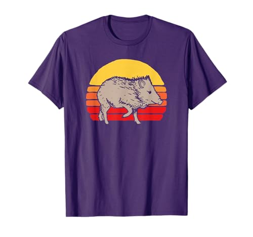 Javelina Vintage Retro 80s Sunset Cute Funny Arizona T-Shirt