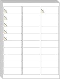 Rhyqabo Address Labels 1" X 2-5/8" 30 Sheets 900 Labels，mailing Labels for Laser and Inkjet Printer