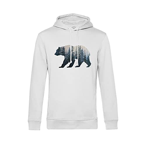 Sweat à capuche ours aquarelle avec illustration peinture à l'encre de qualité