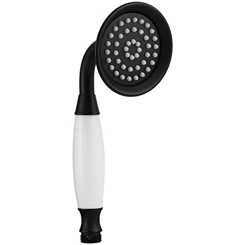 Tecmolog Pommeau Douche Noir Rétro Laiton Douchette Douche de Massage pour Salle de Bain, BS126B