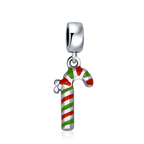 Colgante de abalorio de Navidad en plata .925 que no pierde el color ni se oscurece