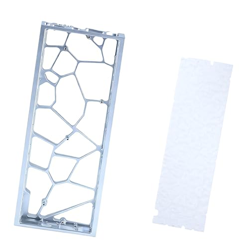 Carcasa para teclado mecánico JSJT Hollow60 V3, carcasa de aluminio GH60 para teclado DIY del 60 %, compatible con Wooting60HE/HM66/Mad60/M6lite+/DZ60/M6Pro+/Win60 (plateado anodizado) miniatura 1