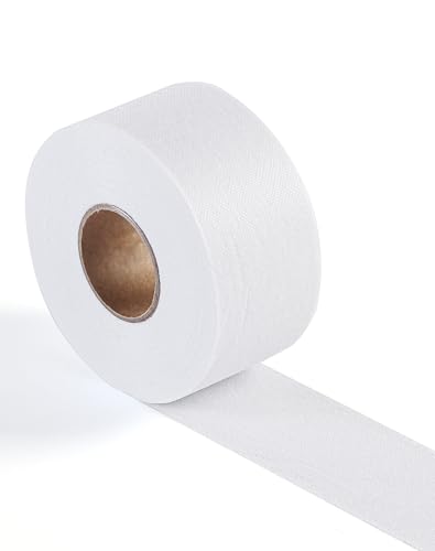 A ANYSSI Fusible Batting Tape, Batting Seam Tape, Single-Sided Adhesive Non-Woven Fusible Interfacing Tape for Quilting & Sewing (2 Inches x 40 Yards)