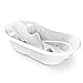 BABYLON bañeras para bebes Liner - Bañera para bebé con termómetro y tapón (0-6/6-36 meses), color blanc