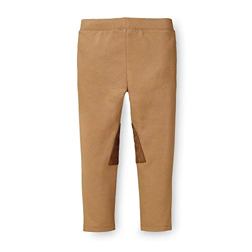 Hope & Henry Baby Girls' Ponte Riding Pants, 6-12 Months, Honey Brown