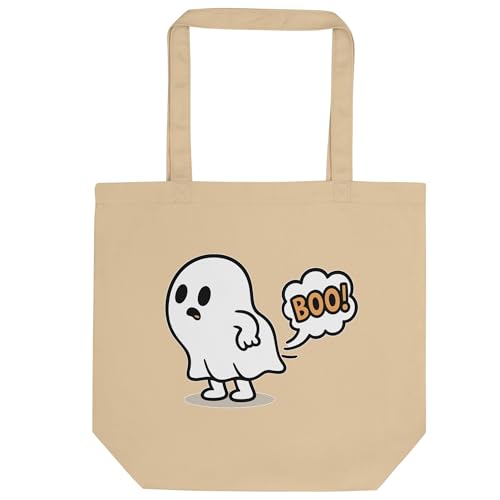 Halloween Ghost Farting Boo! – Organic Cotton Tote Bag