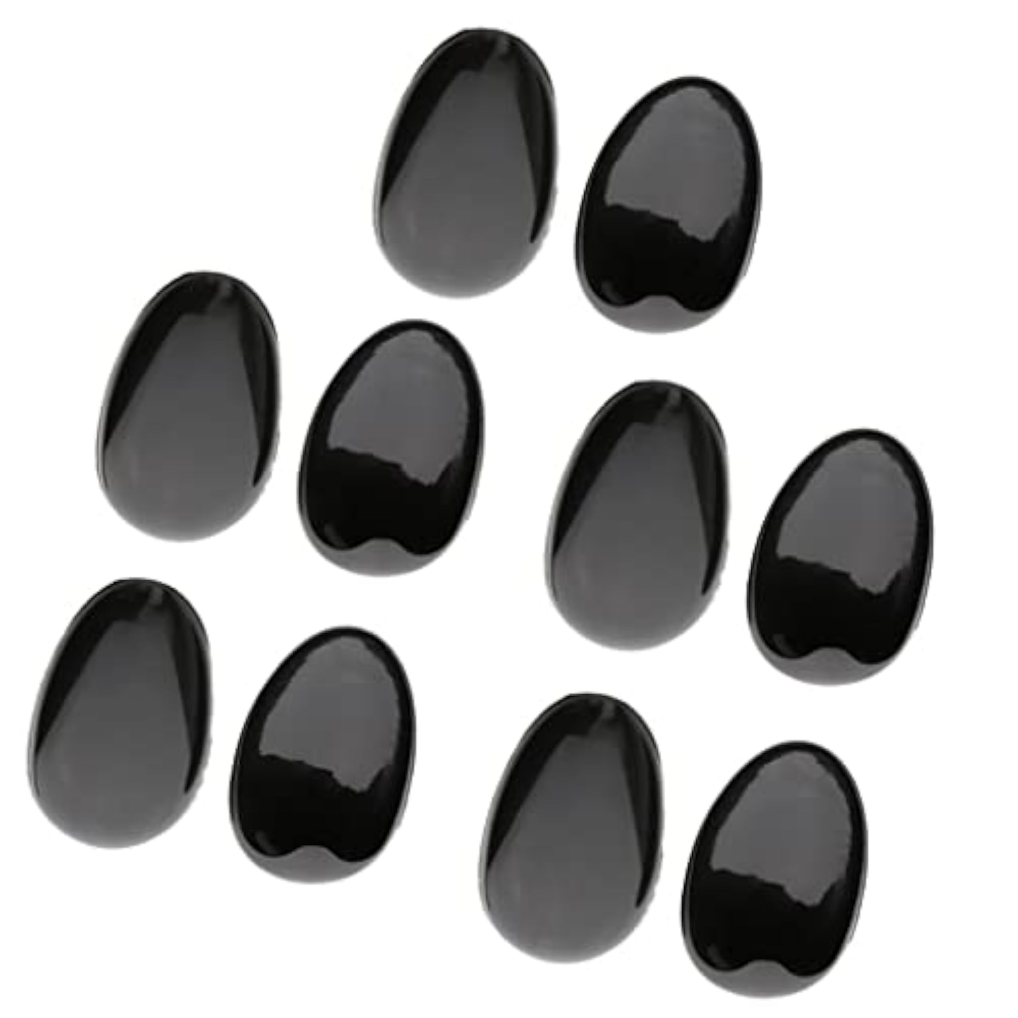 Black PVC Hairdressing Dye Coloring Ear Cover Shields, 5 Pairs