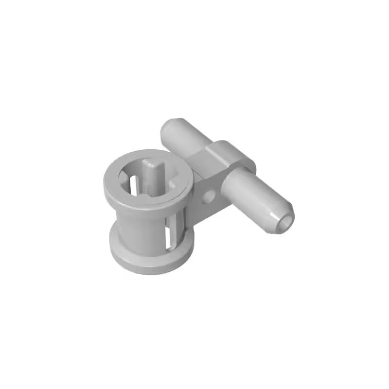 Gear Pneumatic Hose Connector with Axle Connector 99021 GDS-985 50PCS Compatible with Lego Classic Bulk Toy MOC Color:Light Bluish Gray
