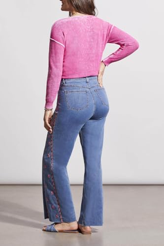 Tribal Women's Brooke Hugging Jeans W/Side Emb4