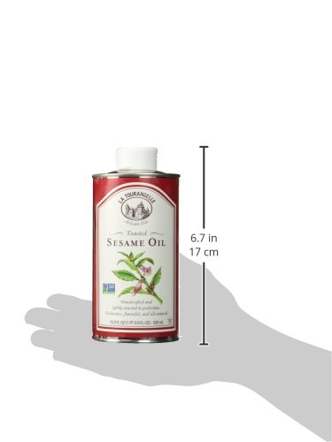 Vista 3 de La Tourangelle Aceite de sésamo tostado, unidad de 16.9 onzas (paquete de 3) (el embalaje puede variar)