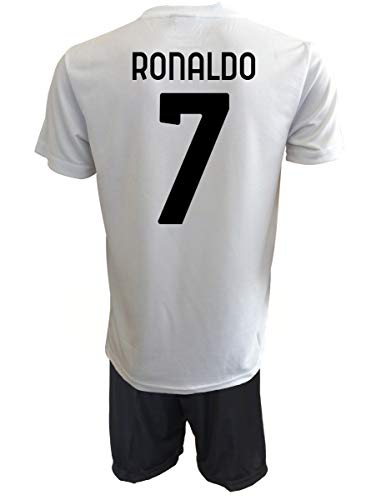 Official Product Completo Cristiano Ronaldo 7 CR7 Réplica Autorizada 2020-2021 Niño (Tallas - Años 2 4 6 8 10 12) Adulto (S M L XL) (M Adulto)