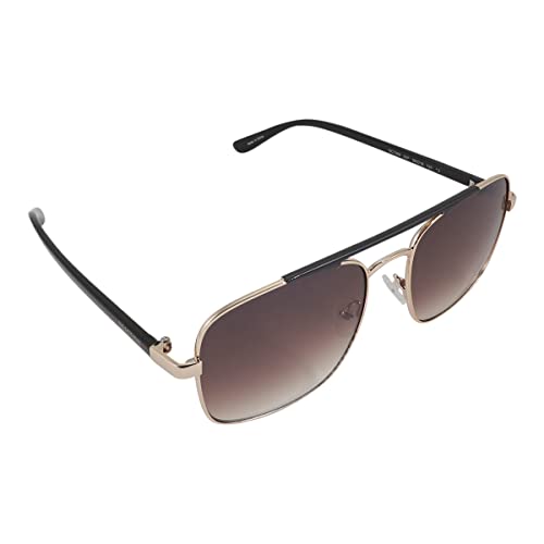 Kenneth Cole Reaction Metal Mens Square Shiny Gold Sunglass KC1355 32F