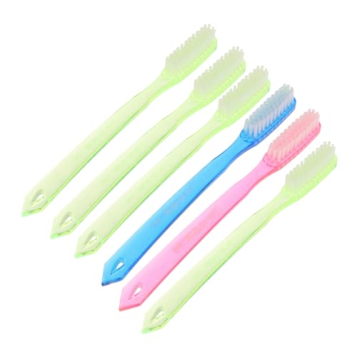Veemoon Set Di 6 Spazzolini Da Denti Con Setole Dure Per Adulti - Spazzolino Duro Gum Per Una Pulizia Profonda e Corretta - Ideale Per Viaggi e Uso Quotidiano