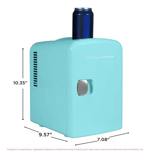 Frigidaire Mini Portable Compact Personal Cooler Fridge, 4 Liter Capacity Chills Six 12 oz Cans, 100% Freon-Free & Eco Friendly, Includes Plugs for Home Outlet - Blue - image 5