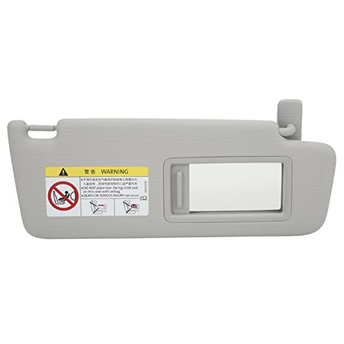 Pare-soleil droit MK7 2014-2017 gris en ABS avec miroir de courtoisie