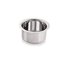 Neelam Stainless Steel 7 22G Flat Bottom Tope, 350 ml, Silver