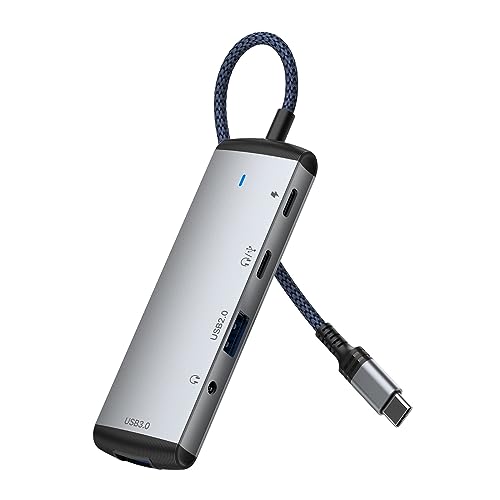iPad USB C ハブ 3.5mmヘッドフォンジャック搭載 5in1ハブ Amazon | iPad USB C HDMI ハブ Dockteck 5 in 1 iPad Pro 2021