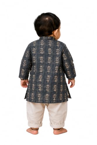 Image of Gauri Laxmi Enterprise GLE Rayon Blend Embroidered Kurta for Boys (3-4 Years) | Only Kurta | No Pyjama