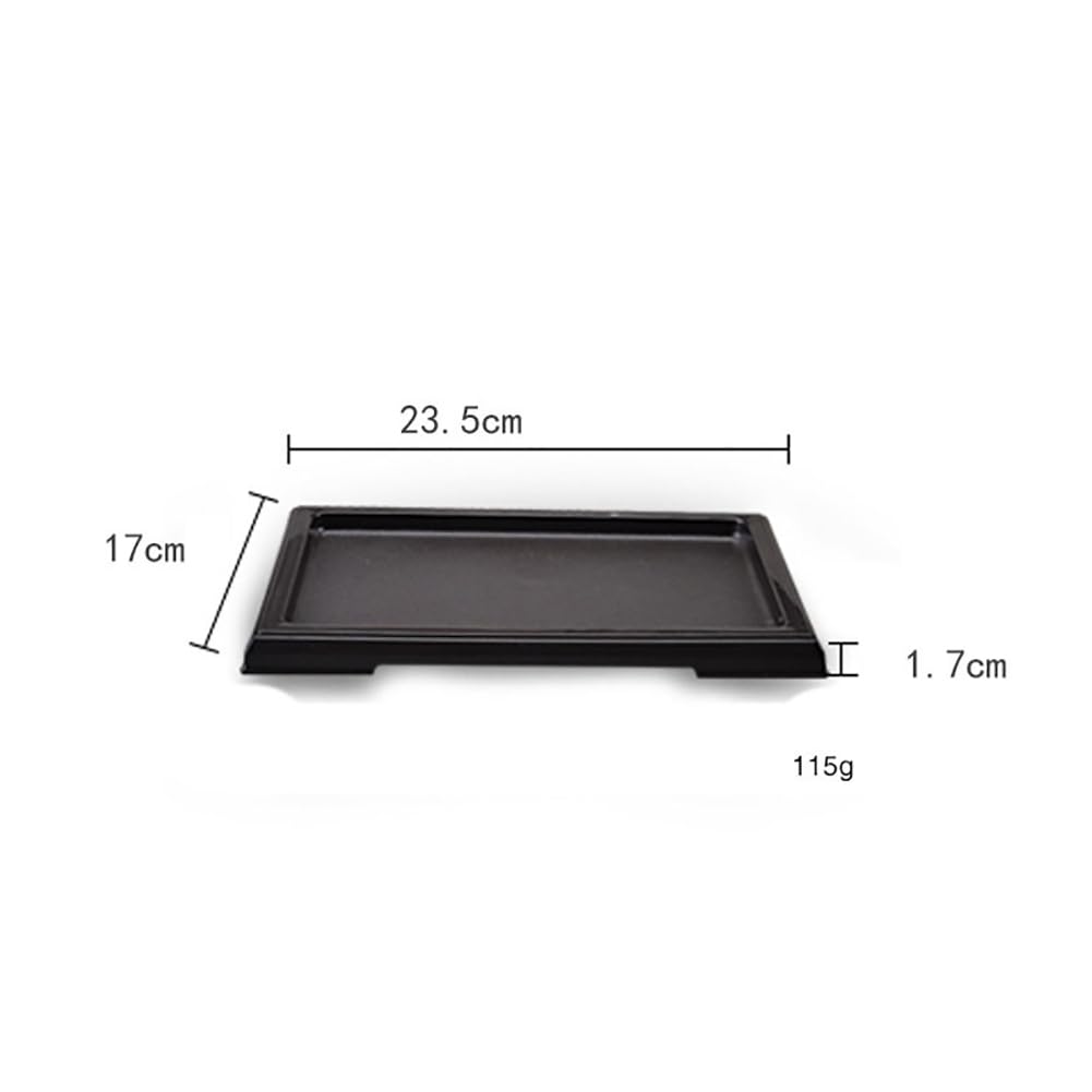 FSSTUD 2 Pcs Plastic Bonsai Tree Trays Indoor Plant Humidity Tray Small Plant Drip Pebble Trays Plant Water Catcher Tray Plant Drainage Saucer - Image 2