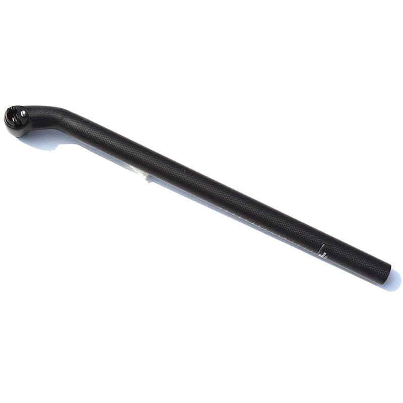 Extended Carbon Seatpost incl. pentaclip for Brompton (Black glossy, 25mm offset)