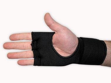Boxbandagen mit Gel Polsterung hochwertige Qualität Innenhandschuhe mit Handgelenkbandagen Klett Bandagen Stützbandage MMA Boxen Kompressionseffekt Sport Kickboxen Muay Thai Freefight Kampfsport BJJ FOX-FIGHT - 1 Paar
