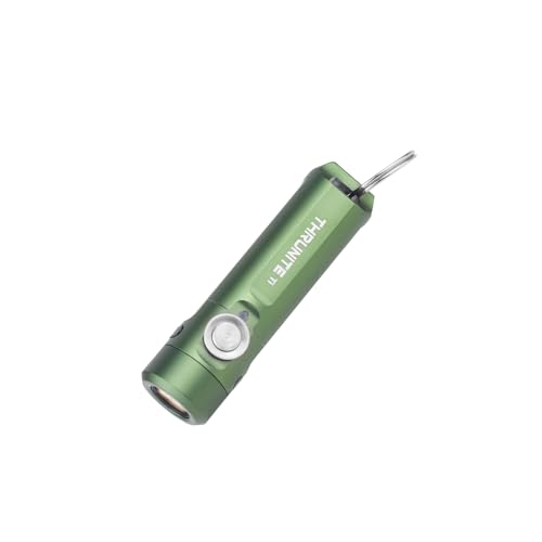 Image of ThruNite Ti Keychain Flashlight, USB-C Rechargeable Mini Flashlight, 650 Lumens with Magnetic Tailcap, IPX-6 Waterproof EDC Pocket Light for Camping, Everyday Carry (Dark Green)