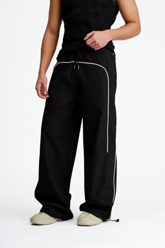 Image of BONKERS Black Sporty Deconstructed Loose Pants