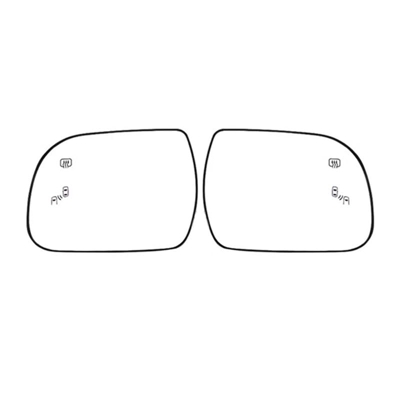 Lentille rétroviseur Sienna verre anti-distorsion pour miroir latéral extérieur 2011-2019