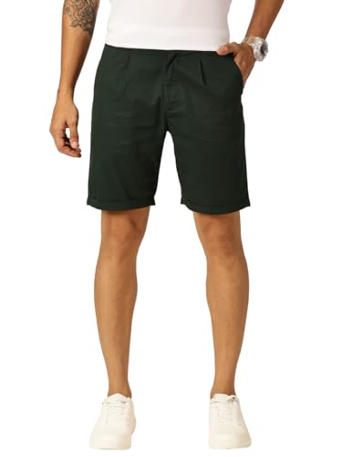 Image of Thomas Scott Men's | Solid | Mid Rise | Light Weight | 100% Cotton | Casual | Chino | Shorts for Men