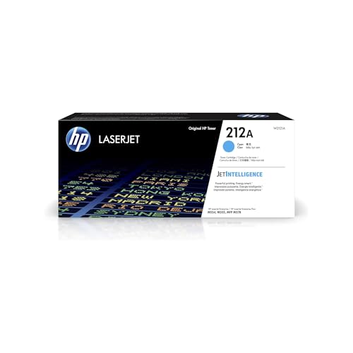 Cartouche HP 212A cyan W2121A pour réparer les impressions ternes sur LaserJet M554dn