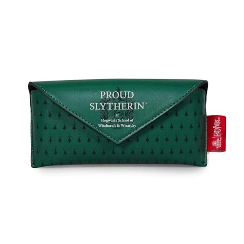 Étui à lunettes Harry Potter Serpentard souple et pochette de protection vert pour livre