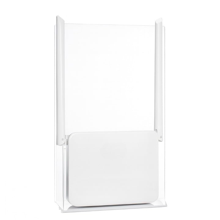 Image of Parikshit Sublimation Acrylic WiFi Internet Router Wall Mount Floating Shelf Holder Universal Storage Shelf Stand Routed (Router starght Stand)