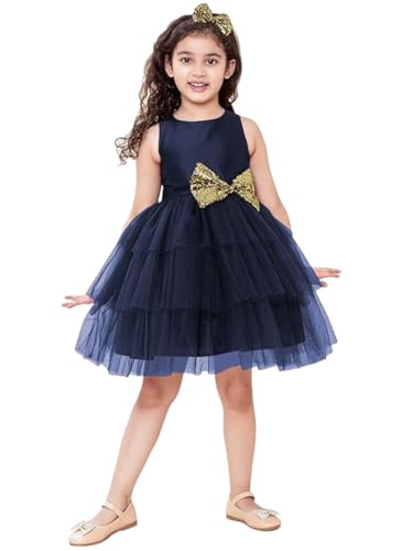 Image of A.T.U.N. (ALL THINGS UBER NICE) Girl's Cotton A-Line Above The Knee Dress