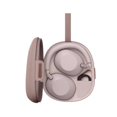 Image of SONY WH-1000XM6 Flagship Noise Cancelling Over-Ear Wireless Bluetooth Headphones, Signature Hi-Res Sound, Comfort, Foldable Design, Durable Case, 30 HR NC on Battery, iOS & Android - Sand Pink