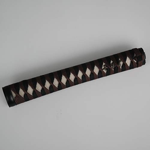 BOHIHYU Sword Handle Tsuka 10.2in Iron Fittings and Real Samegawa 01-10 (TB09, 26cm/10.2in)