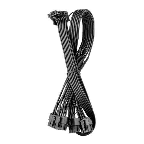 CableMod Basics E-Series 12VHPWR 90 Degree StealthSense PCI-e Cable for EVGA - Variant B Black 16-pin to Triple 8-pin 60cm product thumbnail 8