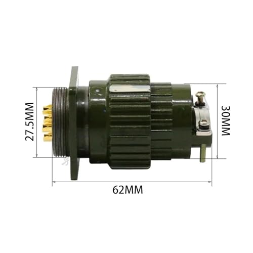 Conector YP28 de 12 pines macho y hembra para cables de aviación multipolo 4