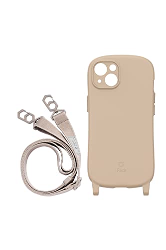 iFace Hang and iPhone 13 ケース シリコンハード/ショルダーストラップ セット (ベージュ) 【アイフェイス アイフォン13 用 カバー ショルダー 】