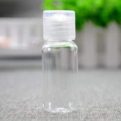 Miniatura 2 de 12 unidades de 0.5 fl oz/0.5 oz de tamaño de viaje vacío de plástico botella de muestra con tapa abatible Vial Jar Pot para muestra de agua