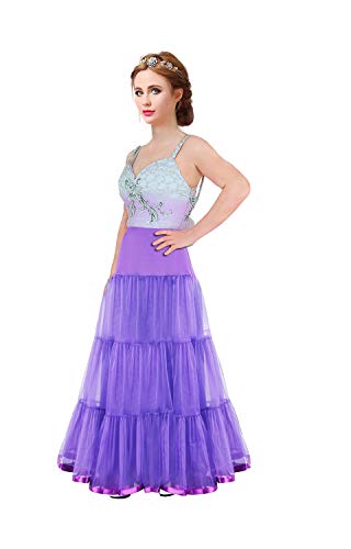 Image of Women's Floor Length Wedding Petticoat Long Underskirt for Formal Dress S-3XL