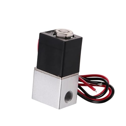 Válvula solenoide DC12V normalmente cerrada de aluminio de 2 vías para fluidos 2
