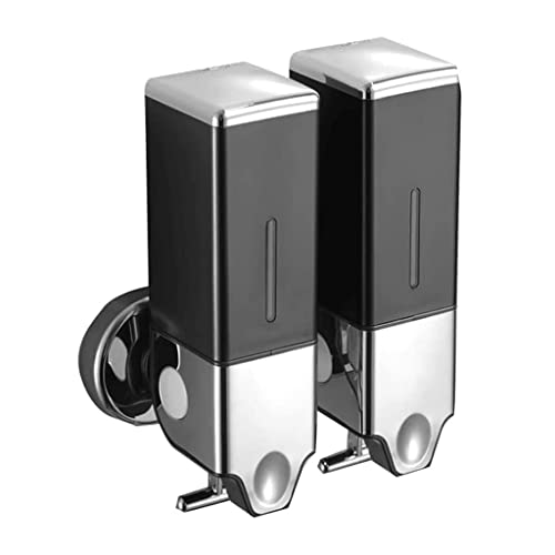 VNABO - Juego de dispensadores de jabón recargables, dispensador de jabón recargable, botella de loción de montaje en pared, 500-1000 ml, para baño, cocina, baño