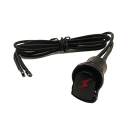 Baoblaze Barbecue Grill Switch Ignition Button Replacement Wired Two Terminal Connector Discreet Profile Suitable for Home Grilling and Outdoor Kitchen Maintenance