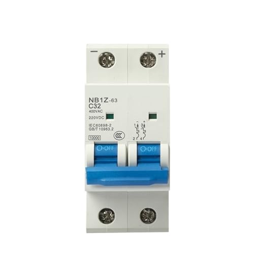 Disjoncteur 220V CC 2P protégeant le circuit de batterie et panneau solaire