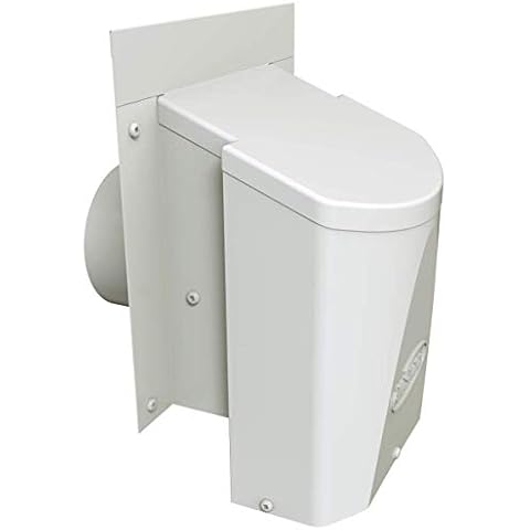 MAXIMUM Ventilation 4 inch Outdoor Wall Dryer Vent Cover, Bathroom Vent Cover, HVAC Exhaust/Intake Wall Vent Cover, Energy Saving Dryer Vent Cover, Steel and Weatherproof Construction (AF4C)– White Cover