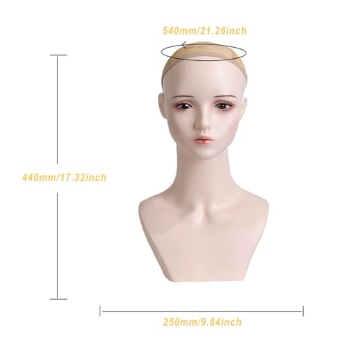 Cabeza de maniquí realista: el complemento de maquillaje profesional ideal para pelucas 3