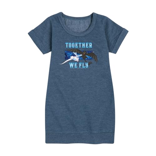 How to Train Your Dragon - Together We Fly - Toddler and Youth Girls Fleece Dress