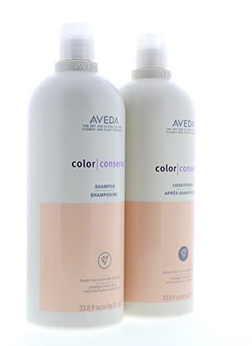 Aveda Color Conserve Shampoo And Conditioner 33.8Oz Helps Protect Hair Color And Prevents Fading #TOP7