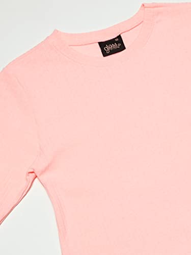 Blusa Alongada com Abertura Lateral Juvenil Gloss, Rosa, 12